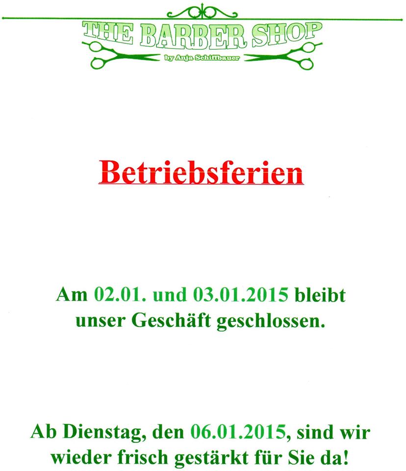 Betriebsferien2014